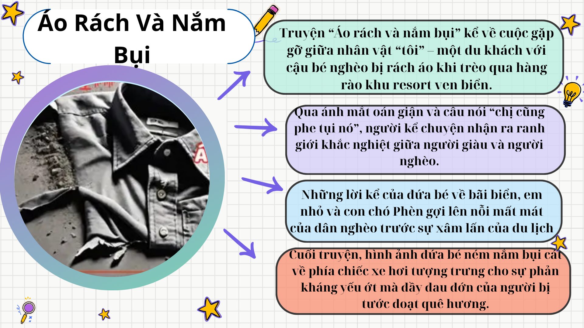 Tóm tắt truyện ngắn Áo Rách Và Nắm Bụi